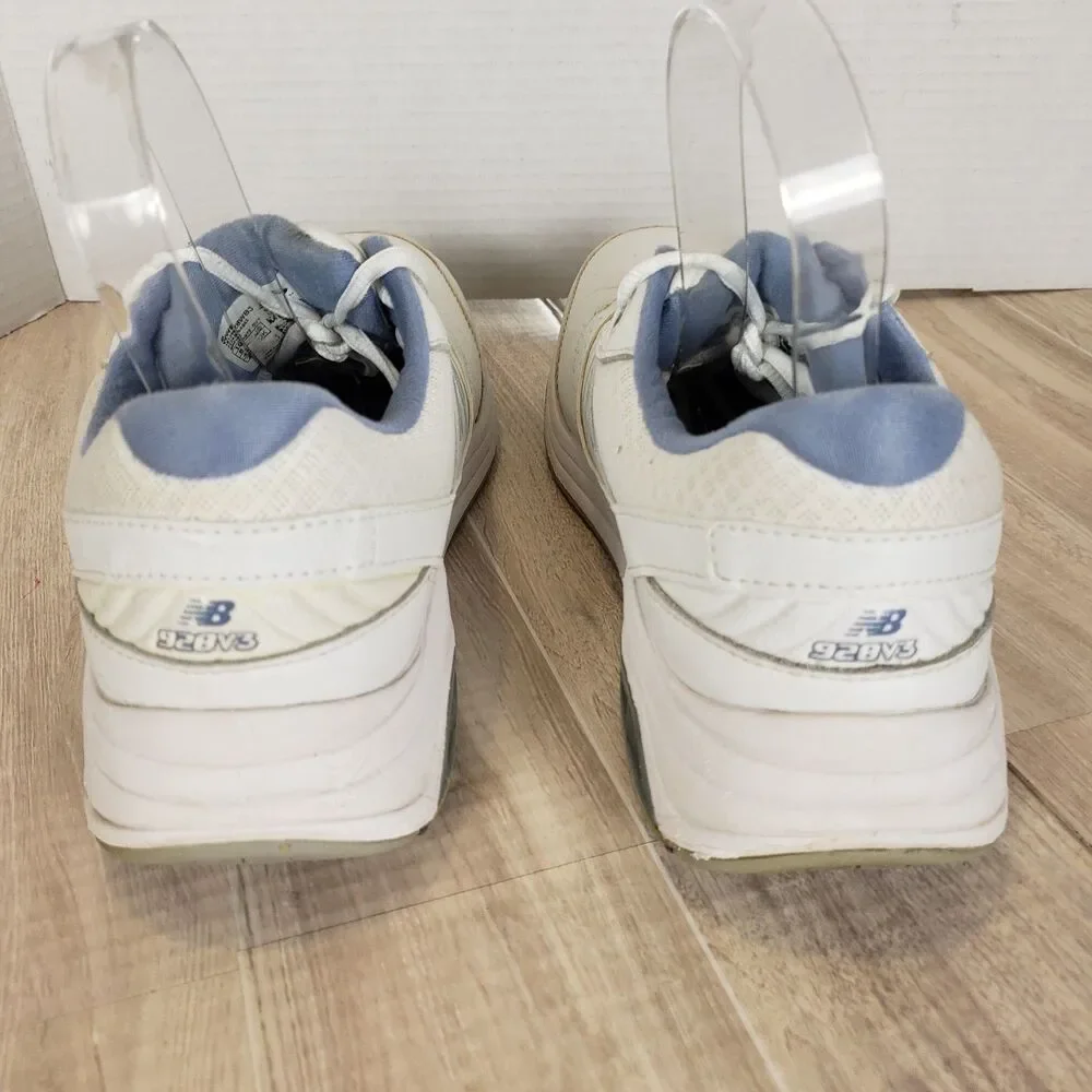 New Balance 928v3 White Leather Comfort Walking Shoes Mens Size 10